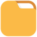 icone de pasta amarelo com folhas brancas dentro 